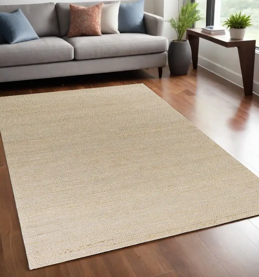 Grey Hand Woven Wool And Jute Indoor Area Rug Photo 1