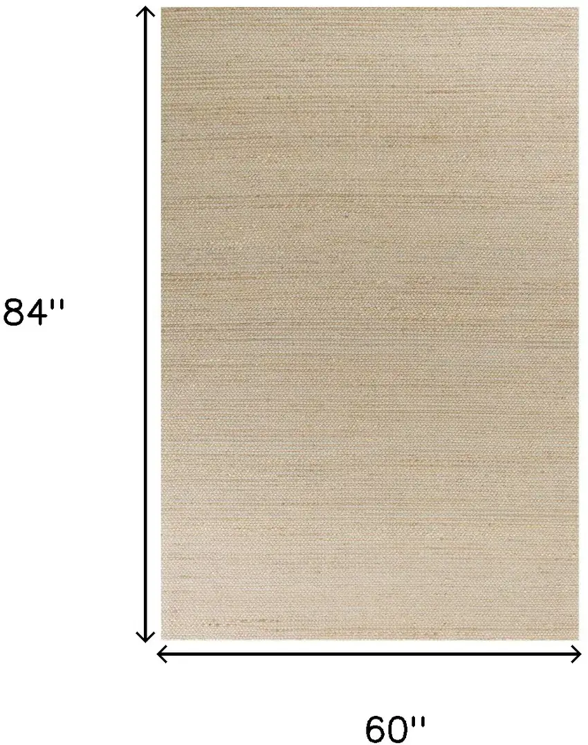 Grey Hand Woven Wool And Jute Indoor Area Rug Photo 3