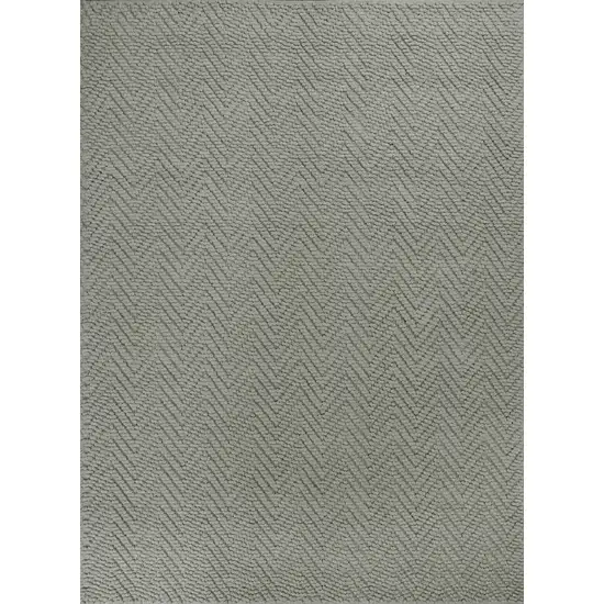 Grey Heather Hand Woven Herringbone Jute Indoor Accent Rug Photo 1