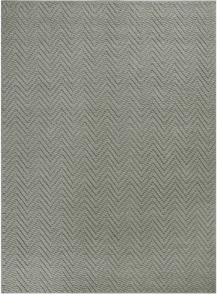 Gray Jute Chevron Hand Woven Area Rug Photo 2