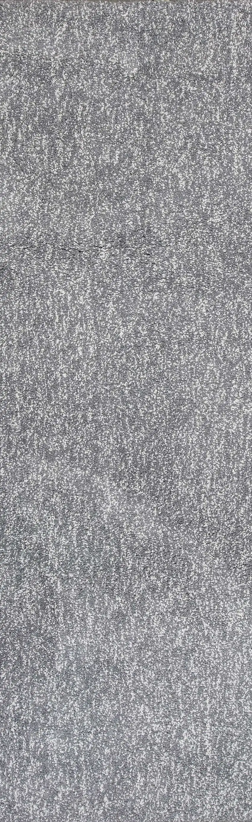 Grey Heather Plain Runner Rug Photo 1