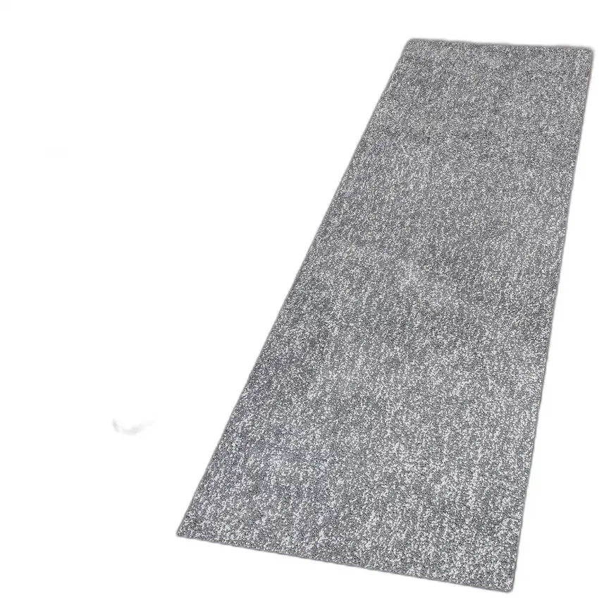 Grey Heather Plain Runner Rug Photo 4