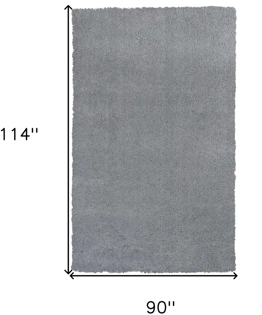 Grey Indoor Shag Rug Photo 6