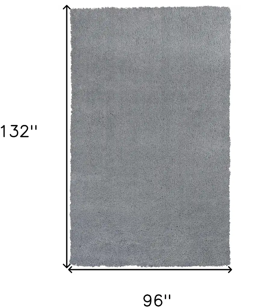 Grey Indoor Shag Rug Photo 6