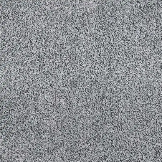 8' Gray Shag Hand Woven Runner Rug Photo 3