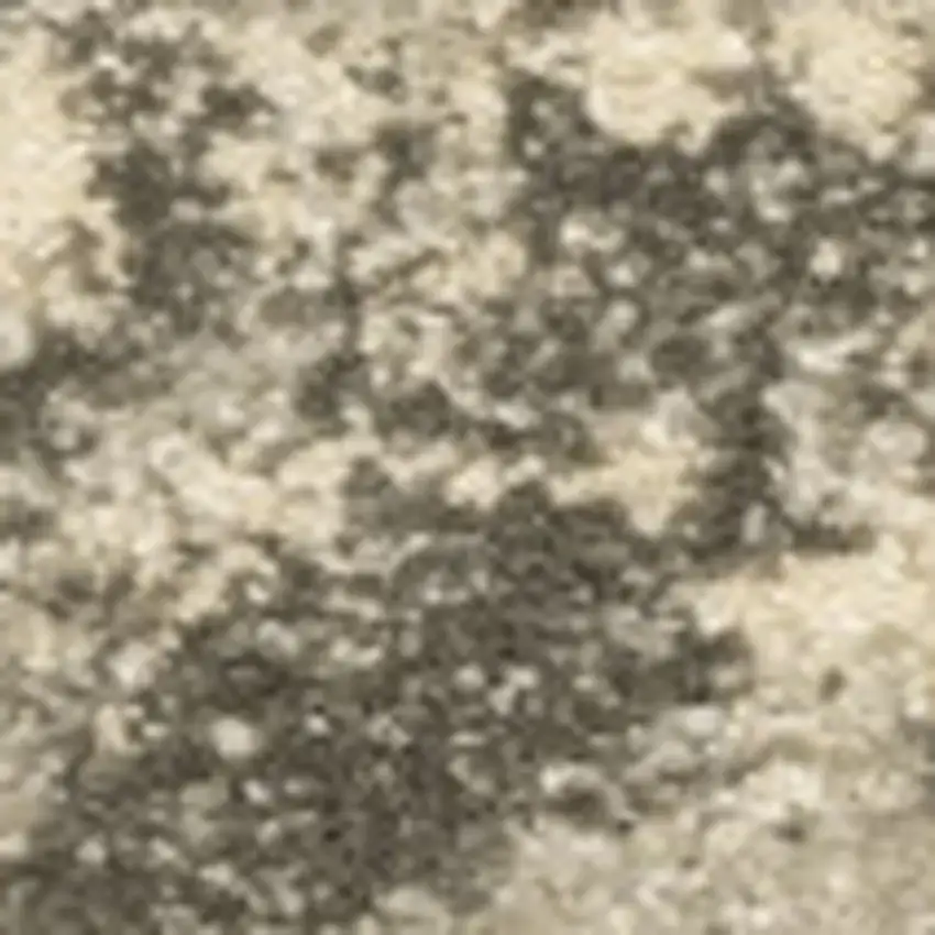 3' X 5' Grey Ivory Beige And Taupe Oriental Power Loom Stain Resistant Area Rug Photo 5