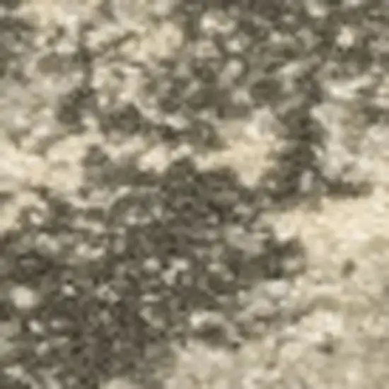 Grey Ivory Beige And Taupe Oriental Power Loom Stain Resistant Area Rug Photo 9