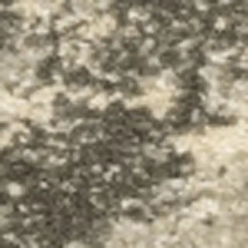 Grey Ivory Beige And Taupe Oriental Power Loom Stain Resistant Area Rug Photo 9