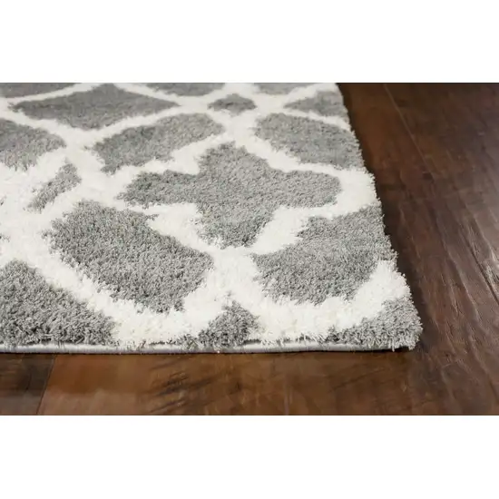 Gray And Ivory Ogee Area Rug Photo 6