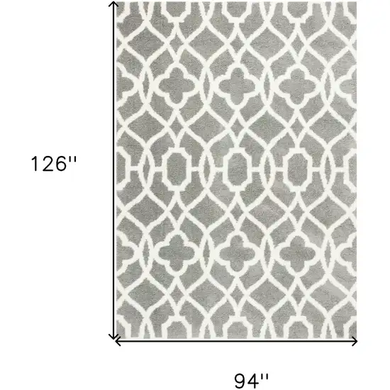 Gray And Ivory Ogee Area Rug Photo 3