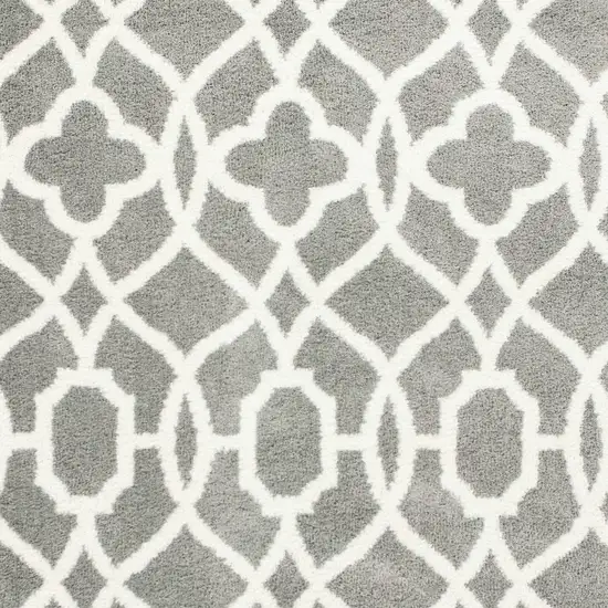 Gray And Ivory Ogee Area Rug Photo 5