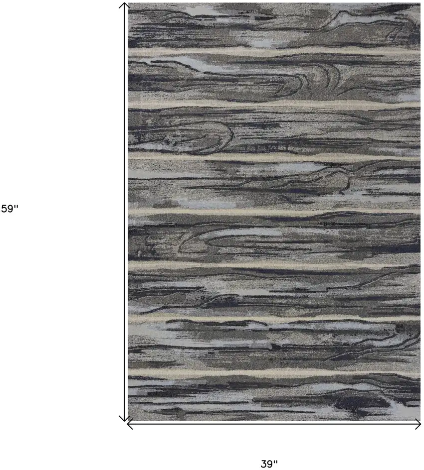Gray Woodland Lodge Area Rug Photo 3