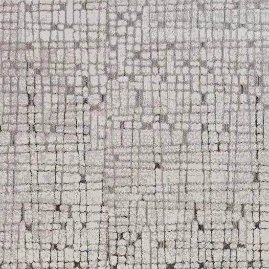 Grey Machine Woven Abstract Lines Indoor Area Rug Photo 1