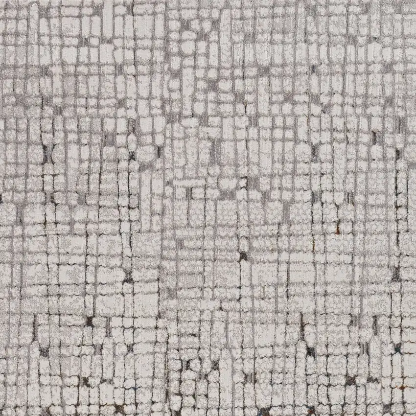 Grey Machine Woven Abstract Lines Indoor Runner Rug Photo 2