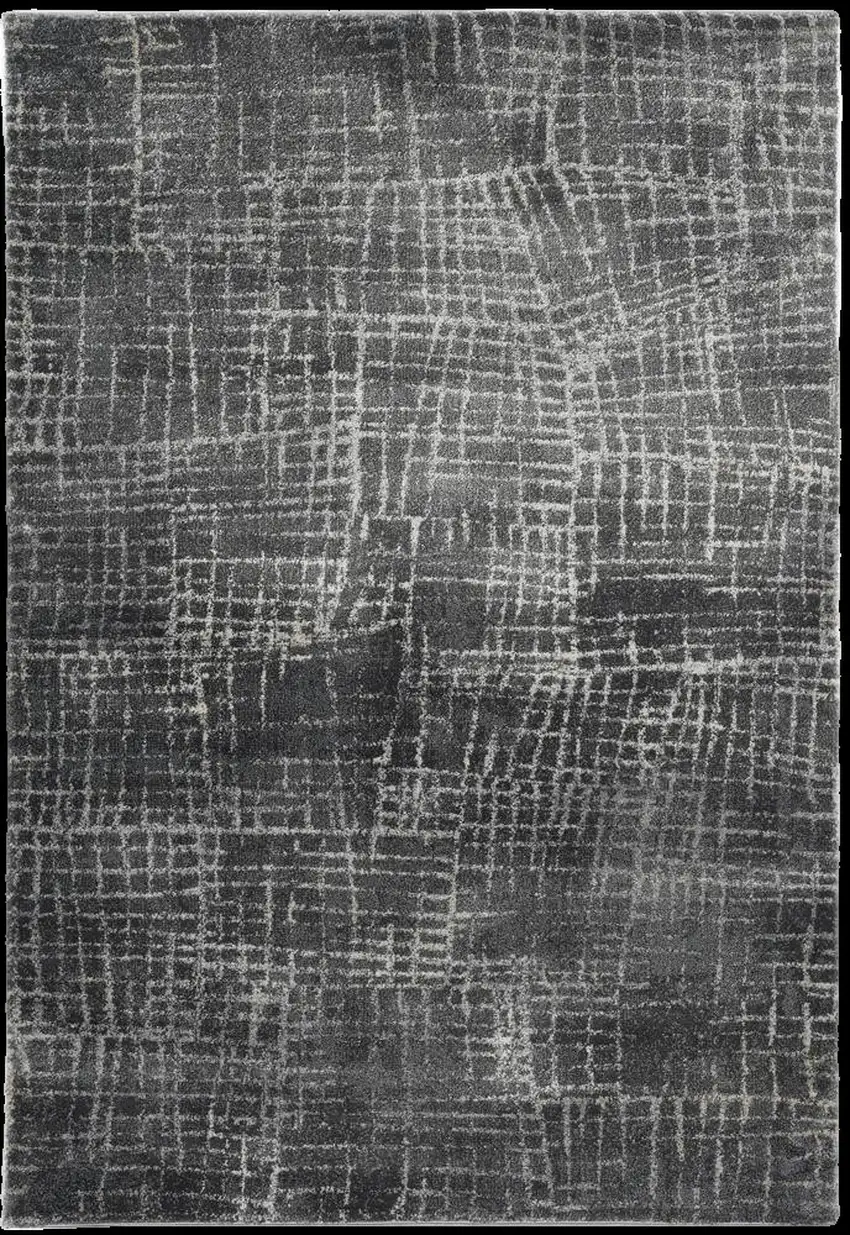 Gray Abstract Area Rug Photo 6