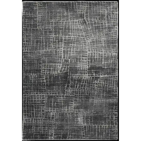 Gray Abstract Area Rug Photo 6