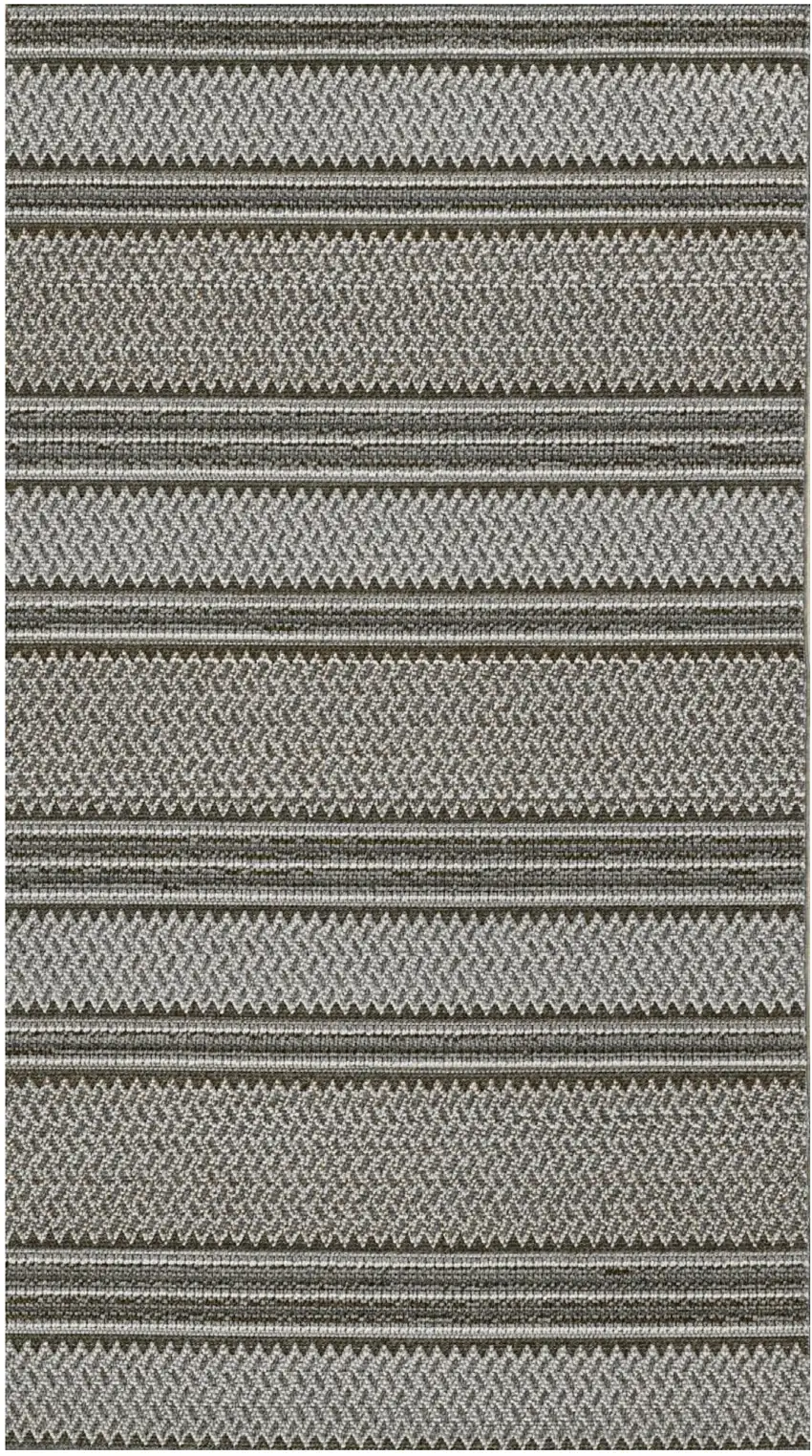 Gray Southwestern Indoor Outdoor Area Rug Photo 2