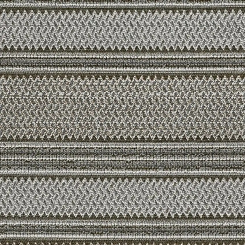 Gray Southwestern Indoor Outdoor Area Rug Photo 4