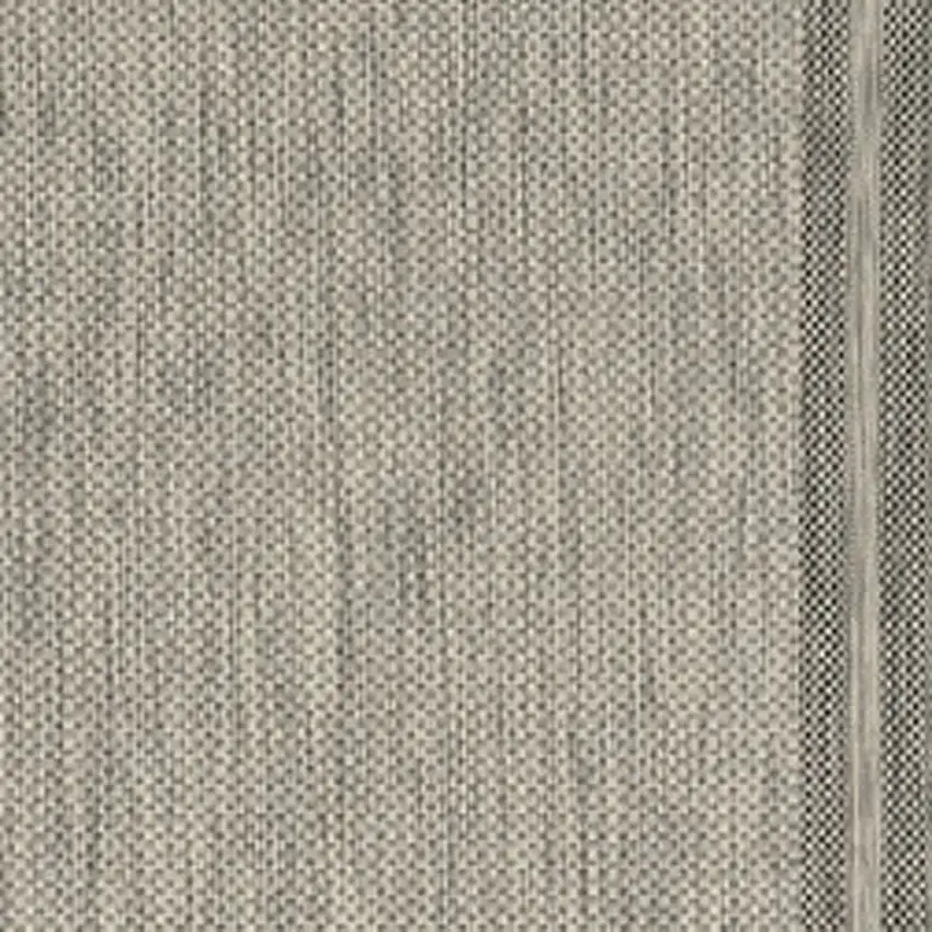 3'X4' Grey Machine Woven Uv Treated Bordered Indoor Outdoor Accent Rug Photo 3