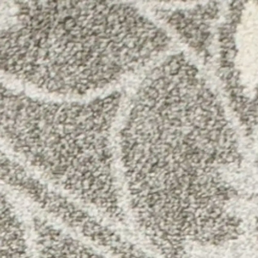 5'X8' Grey Machine Woven Uv Treated Ogee Indoor Outdoor Area Rug Photo 4