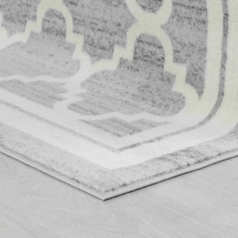 Grey Moroccan Area Rug Photo 5
