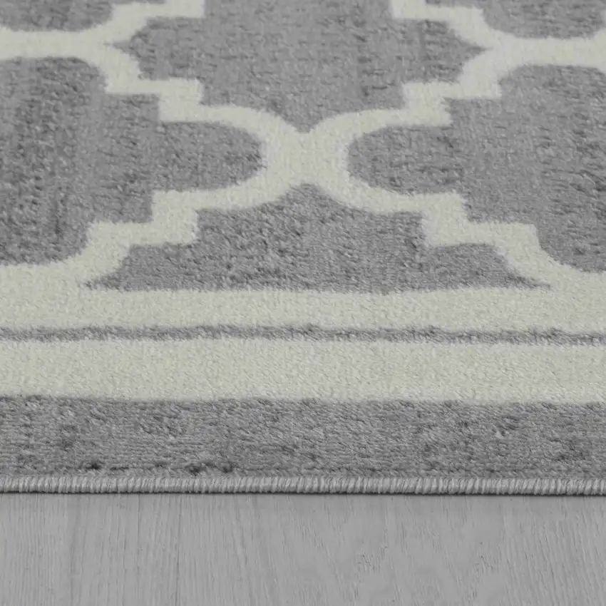 Grey Moroccan Area Rug Photo 9