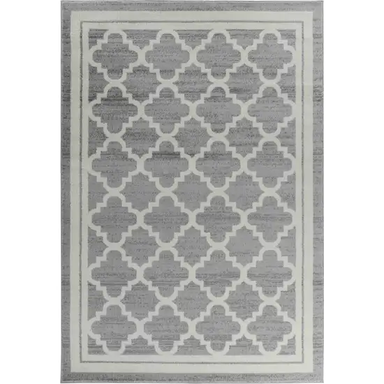 Grey Moroccan Area Rug Photo 6