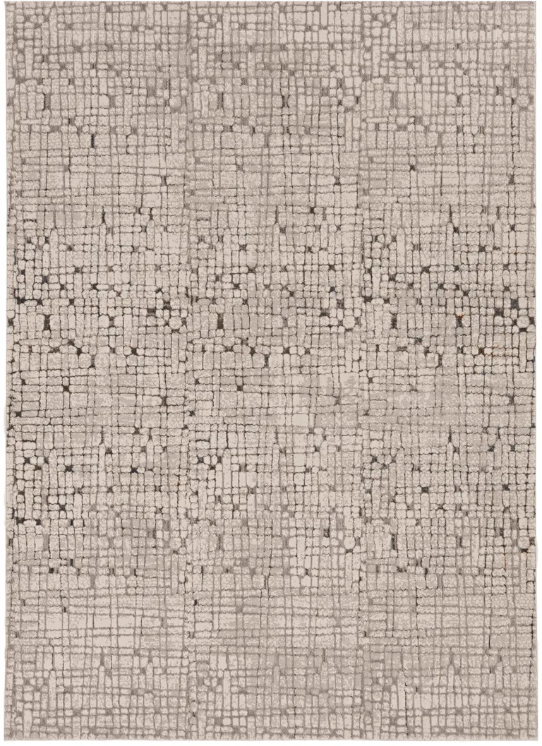 Grey Mosaic Indoor Area Rug Photo 2