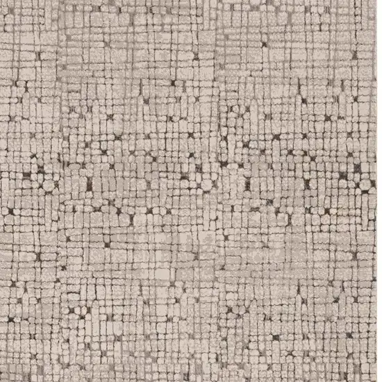 Gray And Black Abstract Distressed Area Rug Photo 4