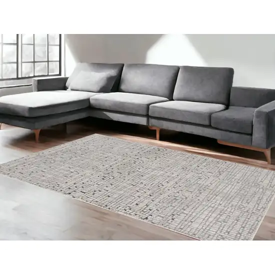 Grey Mosaic Indoor Area Rug Photo 1
