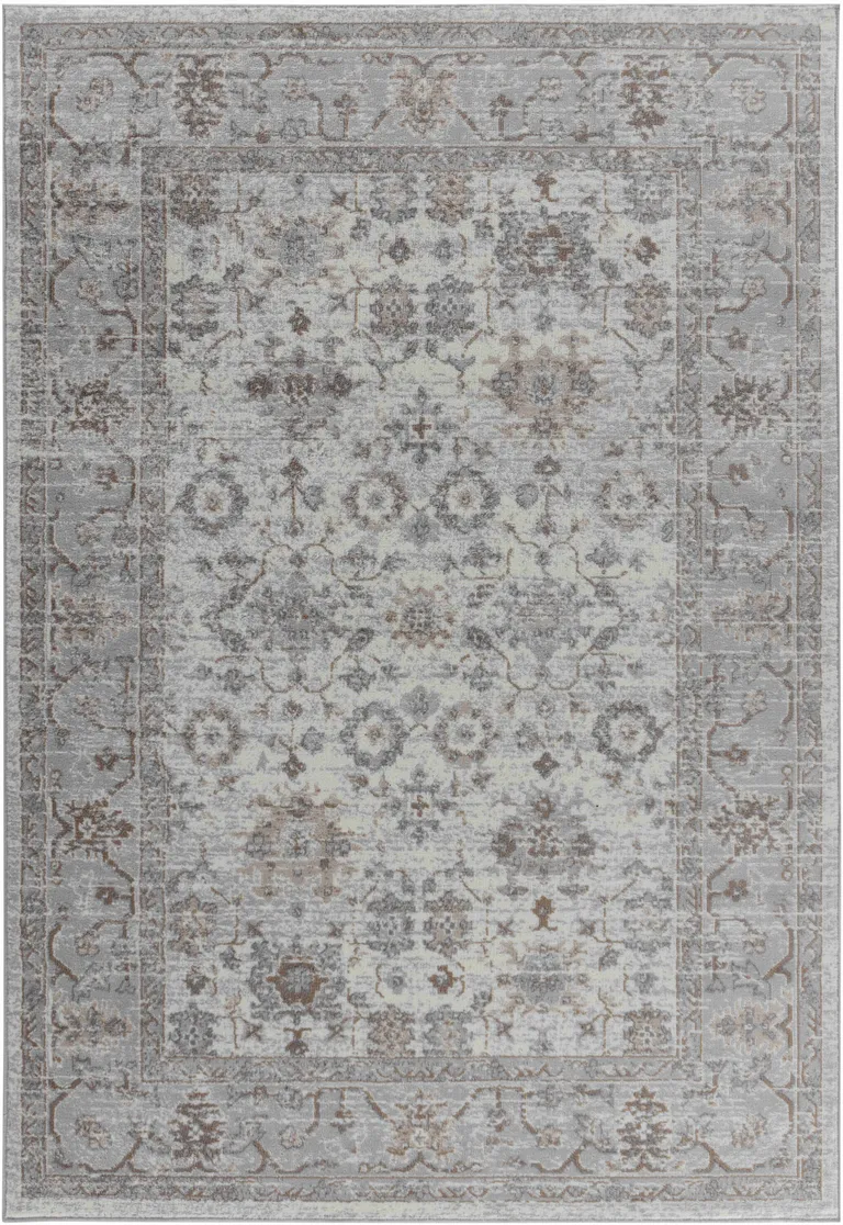 Grey Oriental Area Rug Photo 4