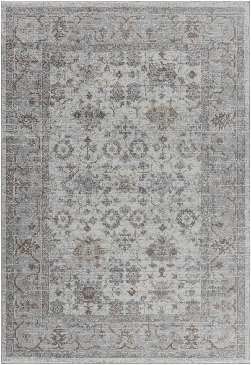 Grey Oriental Area Rug Photo 7