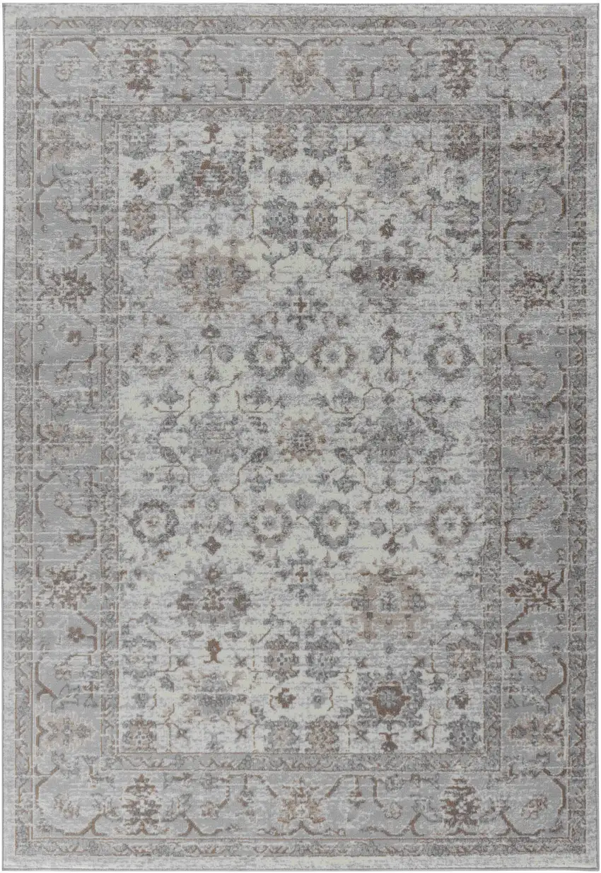 Grey Oriental Area Rug Photo 6