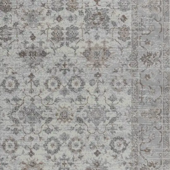 5' X 8' Grey Oriental Area Rug Photo 5