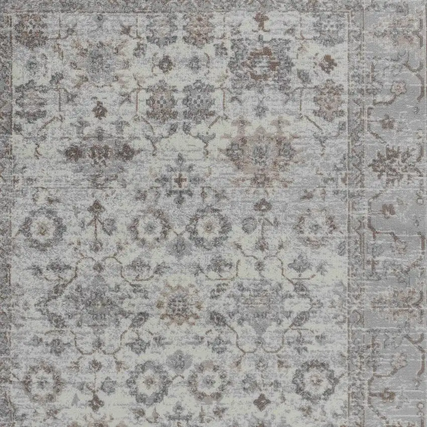 7' X 10' Grey Oriental Area Rug Photo 5