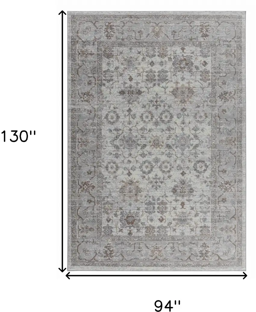 Grey Oriental Area Rug Photo 5