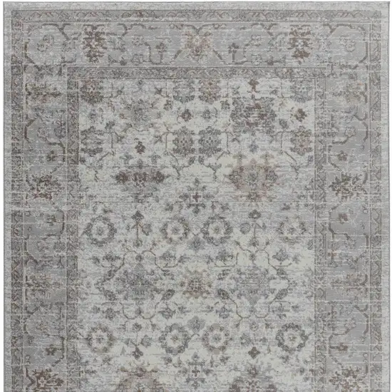 8' X 11' Grey Oriental Area Rug Photo 6