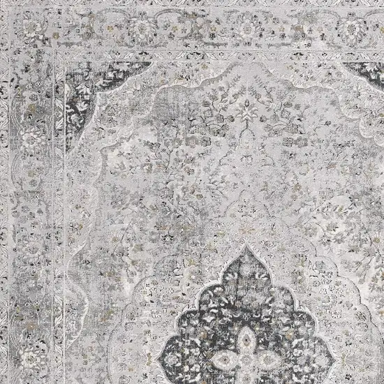 Grey Oriental Area Rug Photo 4