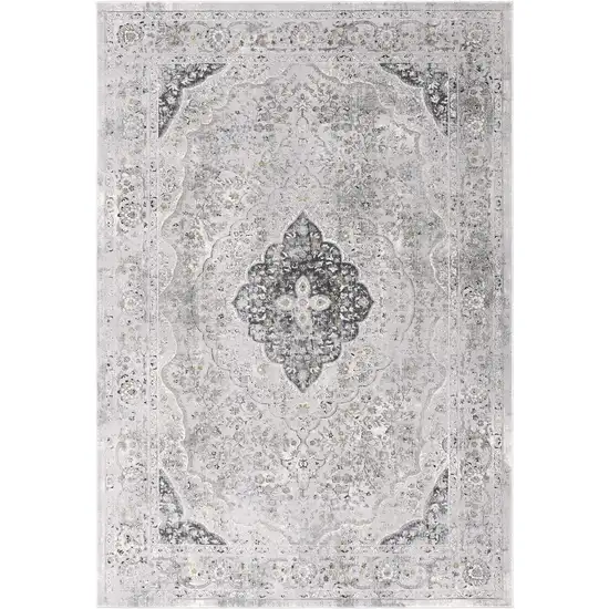 Grey Oriental Area Rug Photo 3