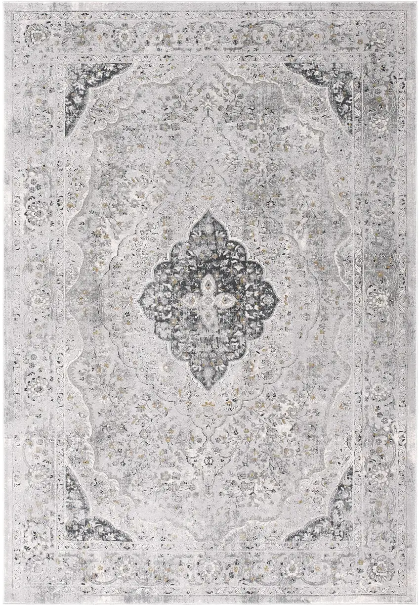 Grey Oriental Area Rug Photo 3