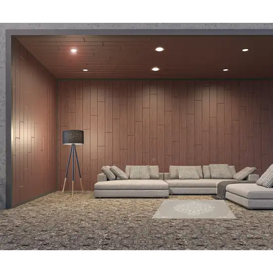 Grey Oriental Stain Resistant Indoor Outdoor Area Rug Photo 2