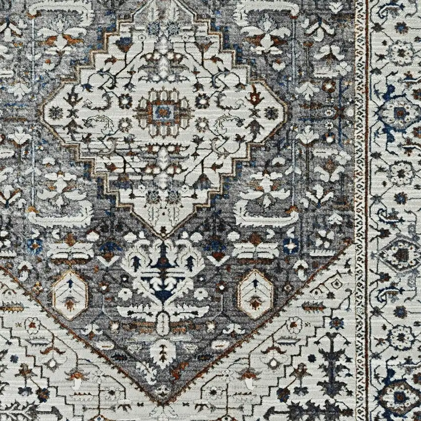 Grey Parisian Area Rug Photo 5