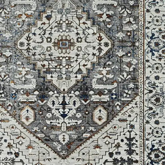 Grey Parisian Area Rug Photo 5
