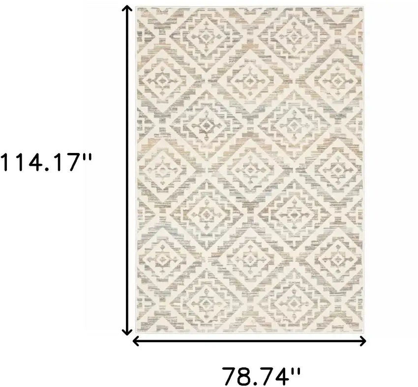 Grey Pink And Sage Geometric Power Loom Stain Resistant Area Rug Photo 10