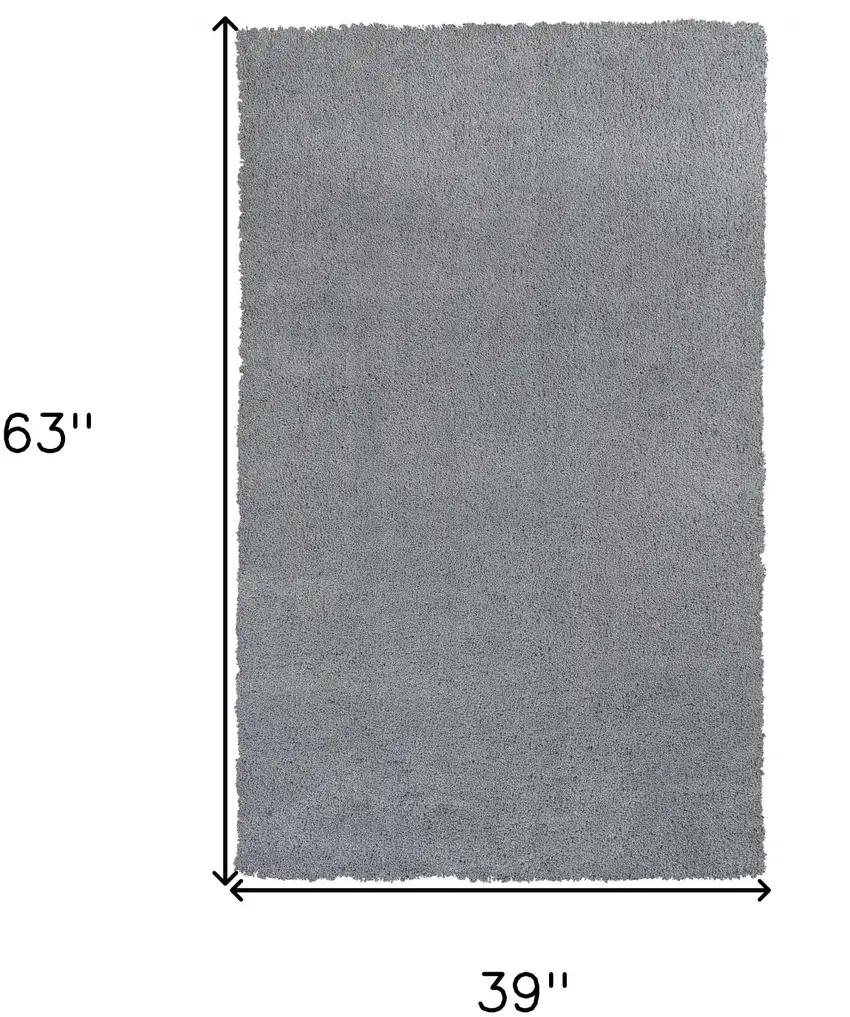 Grey Plain Area Rug Photo 6