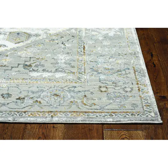 Grey Polyester Rug Photo 1