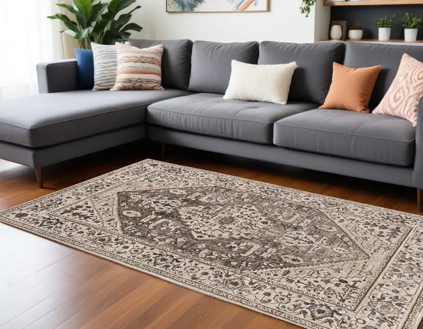 Gray Area Rug Photo 1