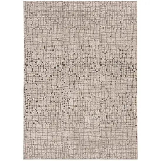 Gray And Black Abstract Area Rug Photo 1