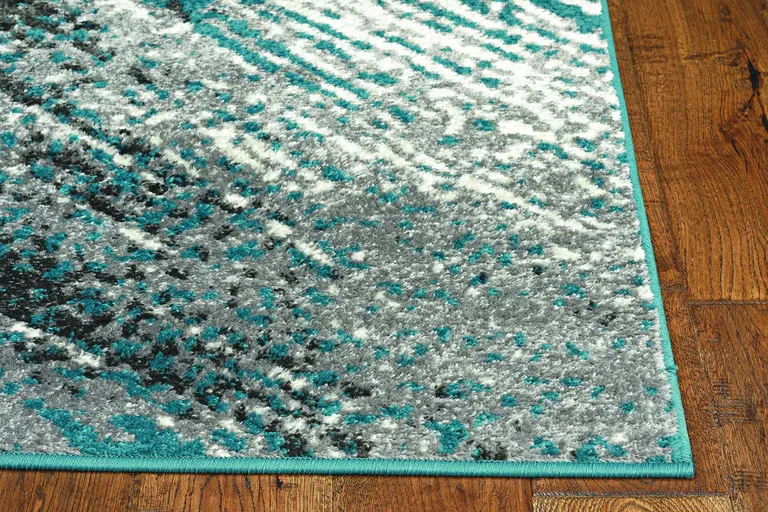 Grey Polyester or  Viscose Rug Photo 2