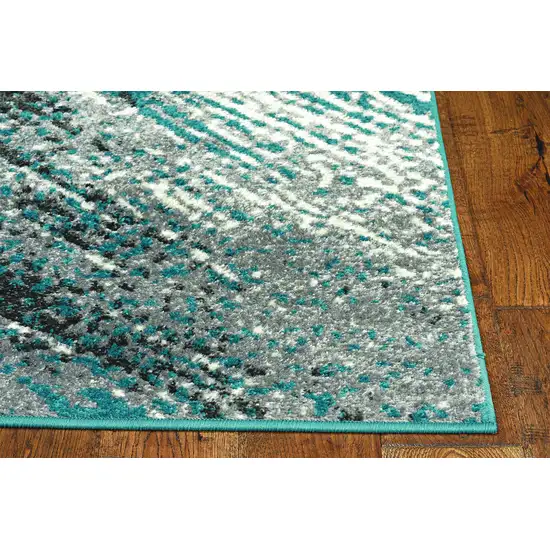 Grey Polyester or  Viscose Rug Photo 2